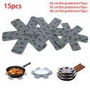 15-Piece Pot and Pan Protectors Set for Kitchen Organization