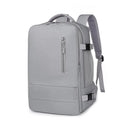 Travel Backpack for Women: Stylish Waterproof Bag with USB Charging  ourlum.com Grey B  