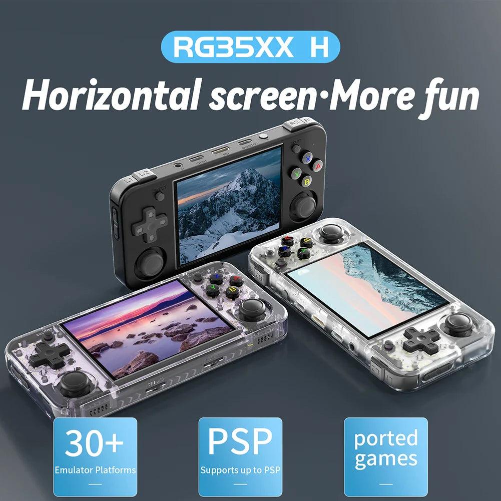 RG35XX H Handheld Game Console Retro Video Games Player IPS 640x480 Screen 3300 MAh Battery Linux System for Playing Video Games  ourlum.com   