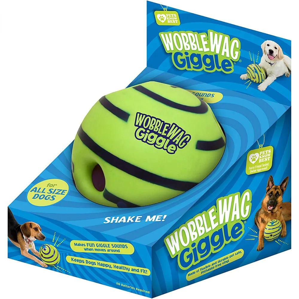 Glow-in-the-Dark Interactive Dog Toy with Giggles and Noisemaker Technology  ourlum.com   