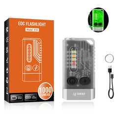 BORUiT V10 EDC Keychain Flashlight: Versatile Mini Torch with UV Light