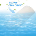 Adjustable Memory Foam Half-Moon Pillow for Leg Support & Pain Relief