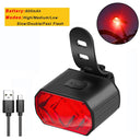 Waterproof Portable Mini Bike Lamp White Front Light Red Taillight