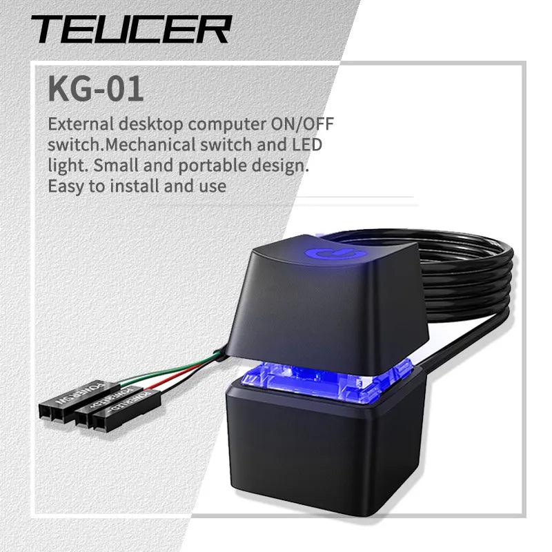 TEUCER Colorful LED Desktop Switch Extension Cable: Ultimate Power Control  ourlum.com   