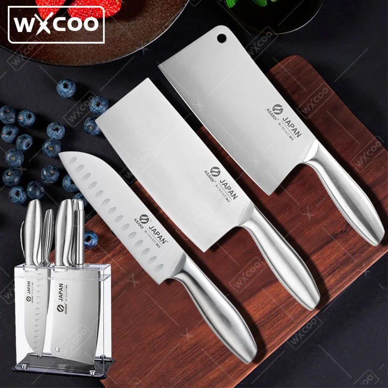 Professional 1-7 Piece Stainless Steel Kitchen Knife Set