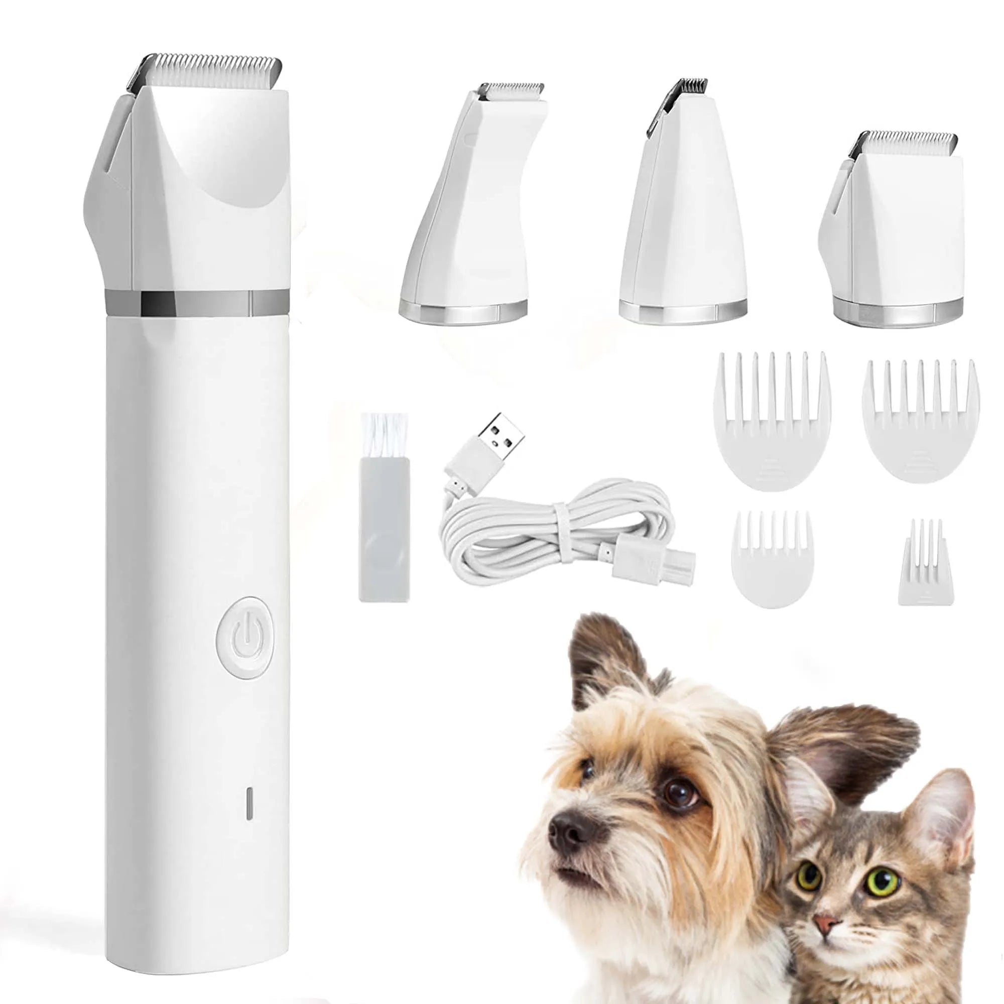 Mewoofun Professional Pet Grooming Kit: Versatile Clippers, Nail Grinder, Rechargeable - Dogs Cat  ourlum.com   