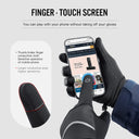 Kyncilor Winter Sports Cycling Skiing Gloves Black Warm Waterproof Touchscreen