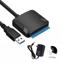 SATA to USB 3.0 Converter Cable: High-Speed Data Transfer  ourlum.com With US Plug  