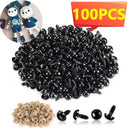 Black Plastic Safety Eyes for DIY Crafts and Doll Decoration  ourlum.com   