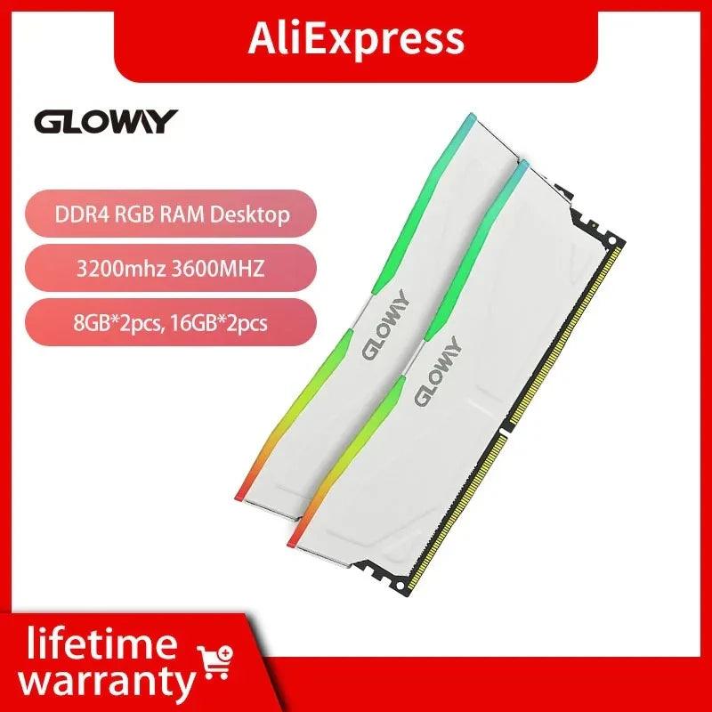 Gloway RGB Memory RAM Upgrade: Elevate Gaming & Work Experience  ourlum.com 16GBX2pcs 3200 RGB  