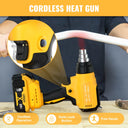 Dewalt-Compatible Cordless Heat Gun Adjustable Temp Fast Heating