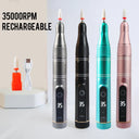 35000RPM Rechargeable Nail Drill Machine Portable Manicure Drill Nail Cuticle E-File Nail Polisher Cordless Nail Drill Machine