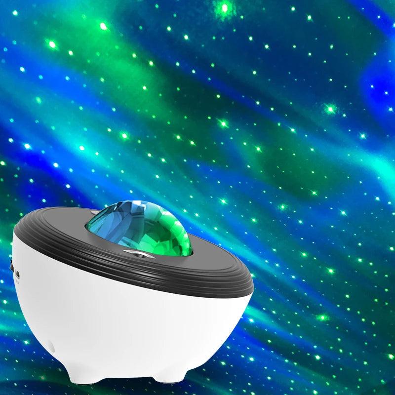 Star Projector LED Aurora Projector Bluetooth Speaker Night Light