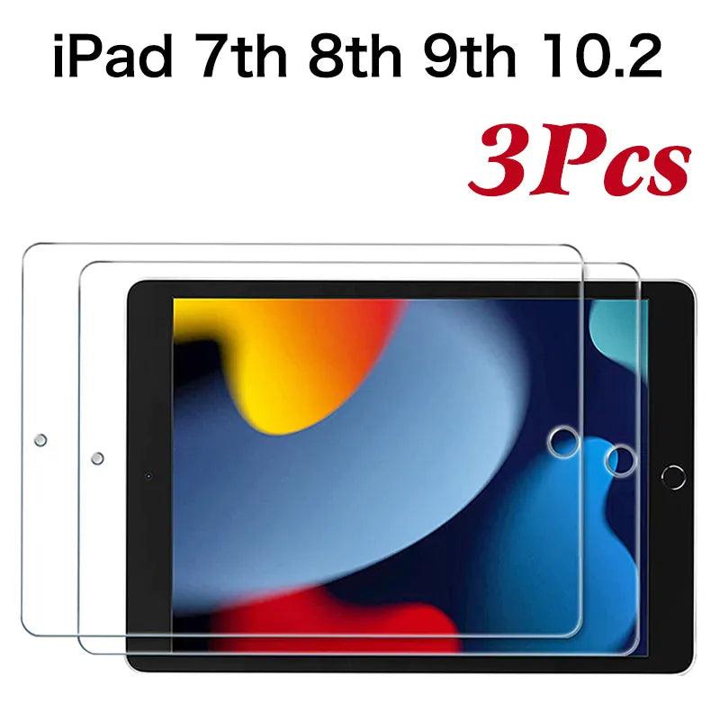 iPad 10.2" Tempered Glass Screen Protector: 3 Pack Ultra Clear Hardness Anti-Scratch  ourlum.com   