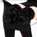 Cozy Velvet Winter Leggings - High Waist Stretch Leggings for Women  ourlum.com   