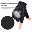 Riding Fingerless Gloves Non-slip Half Finger Gloves for Motorcycle Cycling Climbing