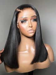 Remy Brazilian Lace Front Bob Wig: Premium Quality Hairpiece