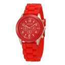 Luxury Women's Silicone Strap Quartz Watch Elegant Timepiece