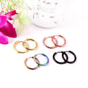 Stainless Steel Round Circle Hoop Earrings Set for Men Women