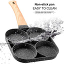 Nonstick 4-Cup Egg and Pancake Frying Pan for Induction