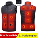 New 17 Heated Vest Jacket Fashion for Men Women Winter