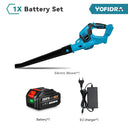 Yofidra High Powerful Electric Air Blower Handheld Cordless Leaf/Snow/Dust Blowing Blower Garden Tool for Makita 18V Battery  ourlum.com 1 Battery EU Plug GERMANY EU