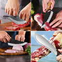 WXCOO Hand Forged High Carbon Boning Cleaver Knife Set