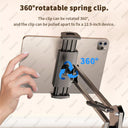 Bed Tablet and Phone Holder: Adjustable Aluminum Arm Stand for 360° Rotation  ourlum.com   