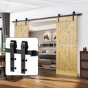 US 6.6FT/8FT/10Feet Sliding Barn Door Hardware Kit