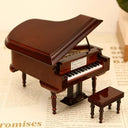 Handmade Wooden Musical Instruments Collection Mini Piano Gifts