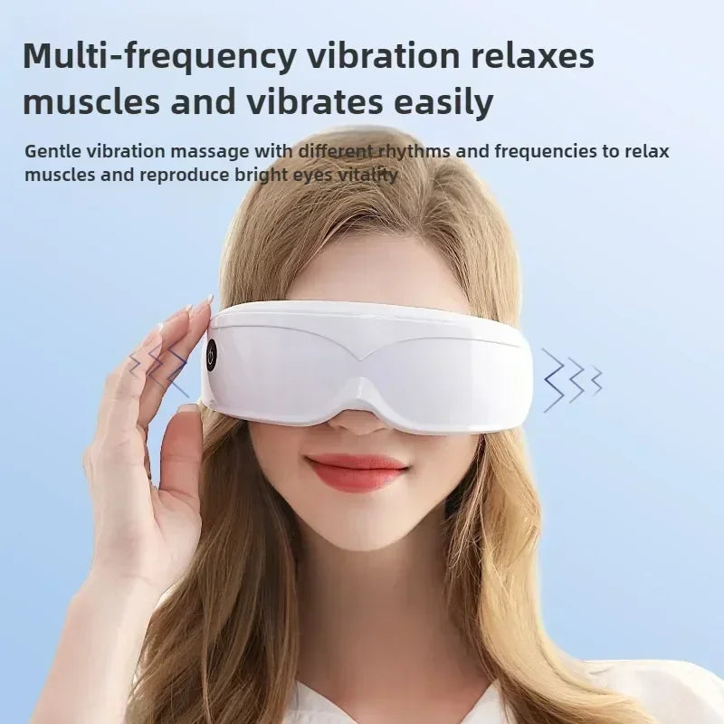 Smart Eye Massager with Magnetic Therapy and 9 Modes for Fatigue Relief and Dark Circle Removal