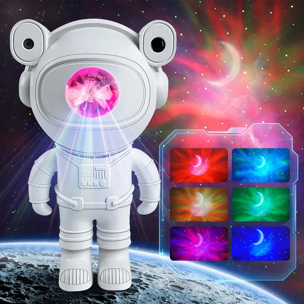 Bluetooth Starry Sky Moon Star Galaxy Projector Night Light Astronaut Nebula Galaxy Lighting Night Lamp for Children Gifts  ourlum.com   