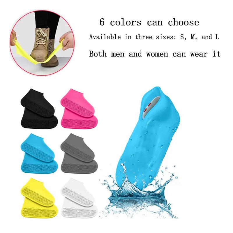 Rainproof Silicone Shoe Covers for All Shoe Sizes - Durable, Non-slip, and Portable  ourlum.com   