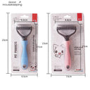 Pet Grooming Shedding Tool: Stainless Steel Brush Remover