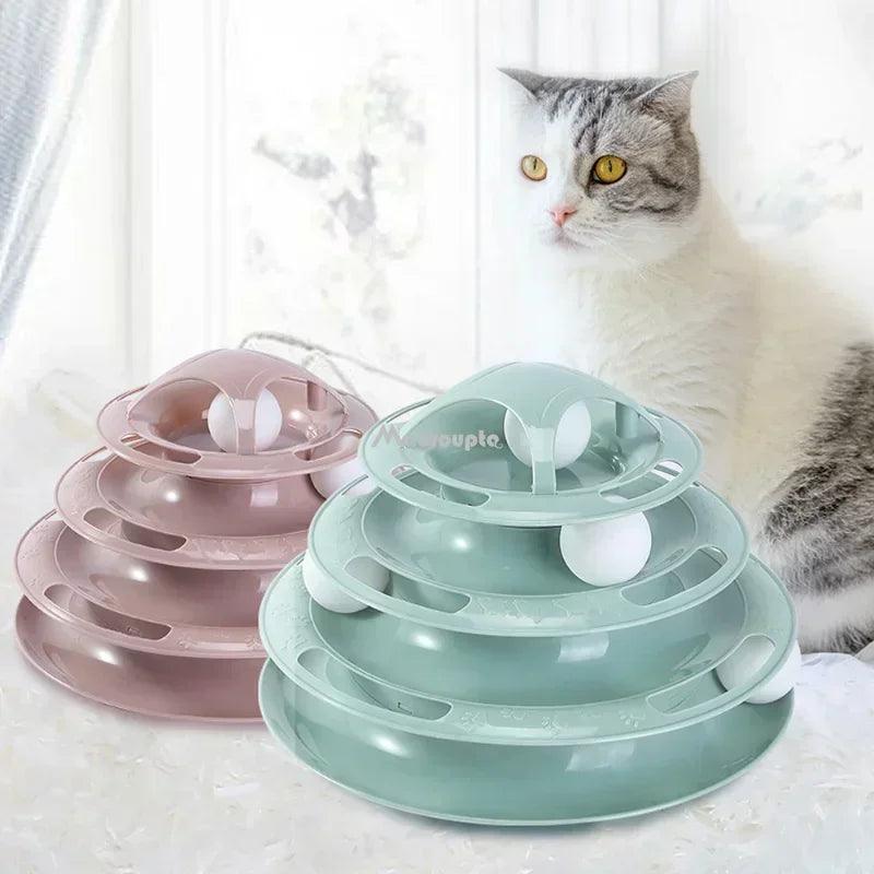 Interactive Cat Toy Tower: Engage Your Feline with Intelligence Training  ourlum.com   