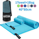 Ultra-Absorbent Quick-Dry Microfiber Towel 40x80CM Blue