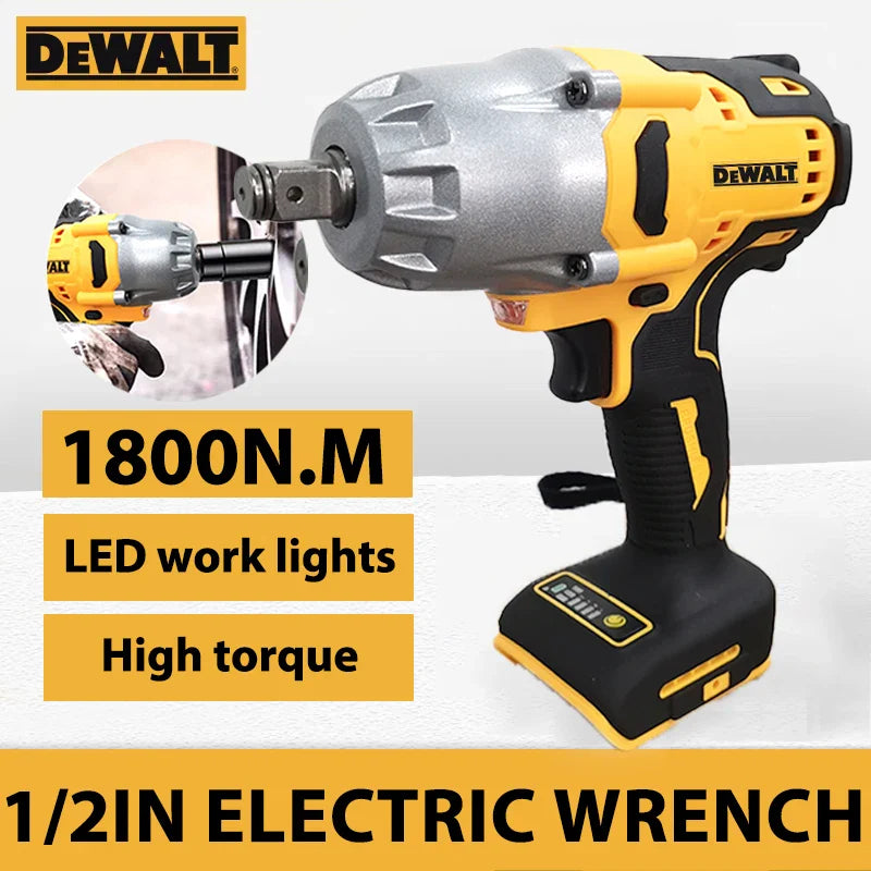 DEWALT 1/2in Brushless Cordless Impact Wrench for Heavy-Duty Tasks & Renovations