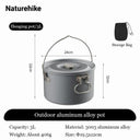 Naturehike 1L Aluminum Camping Cookware Set for Adventurers