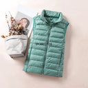 2023 New Women Sleeveless Slim Ultra Light Down Jacket