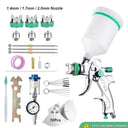 1.4/1.7/2.0/2.5mm 600ml HVLP Spray Gun With Regulator Tool