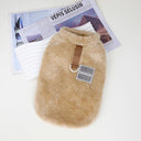 Cozy Fleece Winter Pet Vest for Small Dogs and Cats  ourlum.com 325 Brown S 