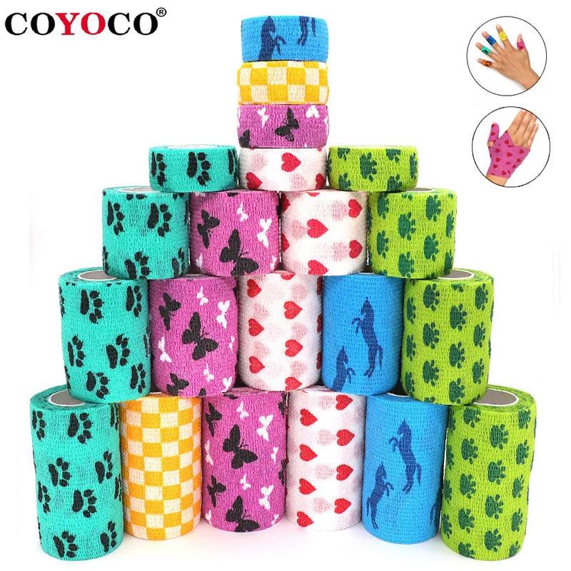 COYOCO Colorful Elastic Athletic Tape Wraps for Sports & Tattooing  ourlum.com   