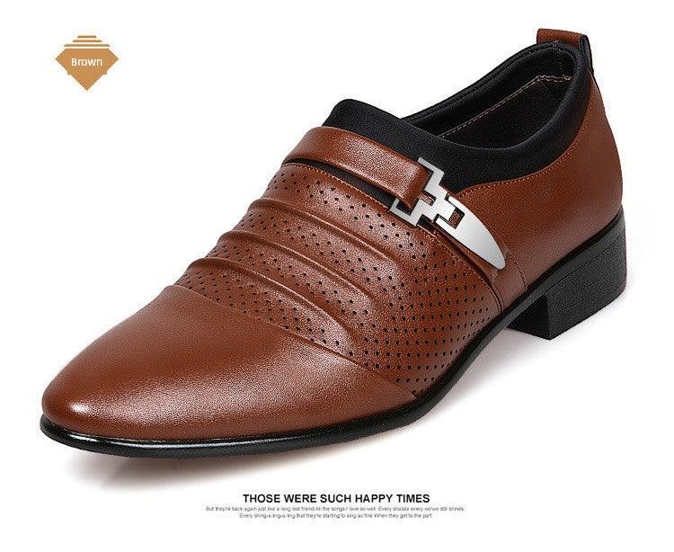 Formal Men's Low Heel Party Shoes: Stylish & Comfortable - Size Options