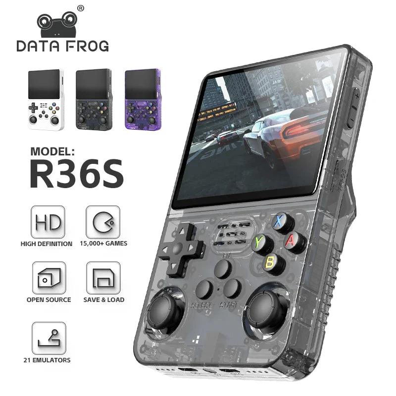 Data Frog Retro Handheld Game Console: Ultimate Portable Gaming Fun  ourlum.com   