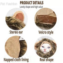 Cute Lion Mane Wig Hat for Small Dogs and Cats Decor