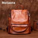 MOTAORA Vintage Large Capacity Women's Backpacks Anti Theft