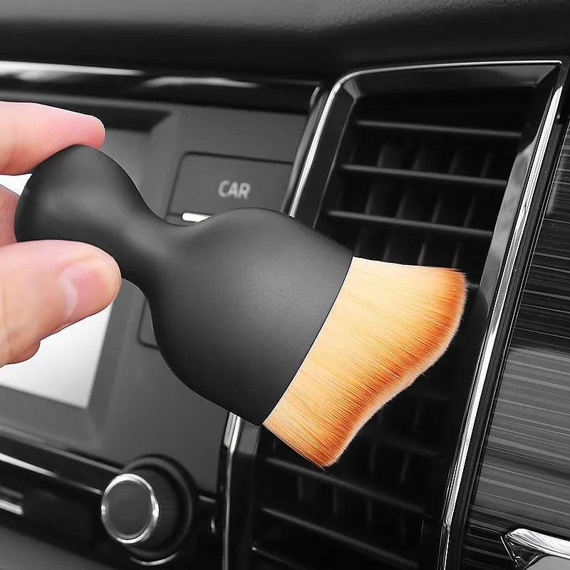 Car Interior Cleaning Brush: Hygienic Compact Design for Multi-Directional Scratch-Free Deep Cleaning  ourlum.com   