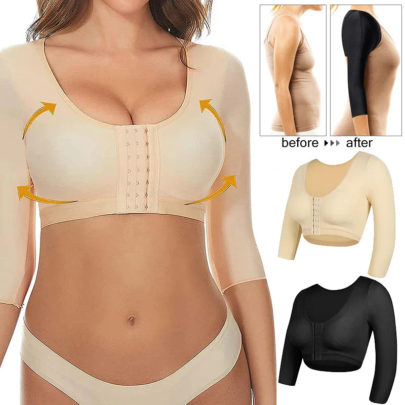 Slimming Arm Shaper Tops for Women - Compression Posture Corrector Shapewear