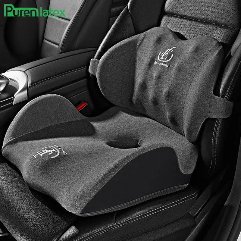 Ergonomic Memory Foam Seat Cushion for Tailbone Relief - Office, Car & Travel Comfort