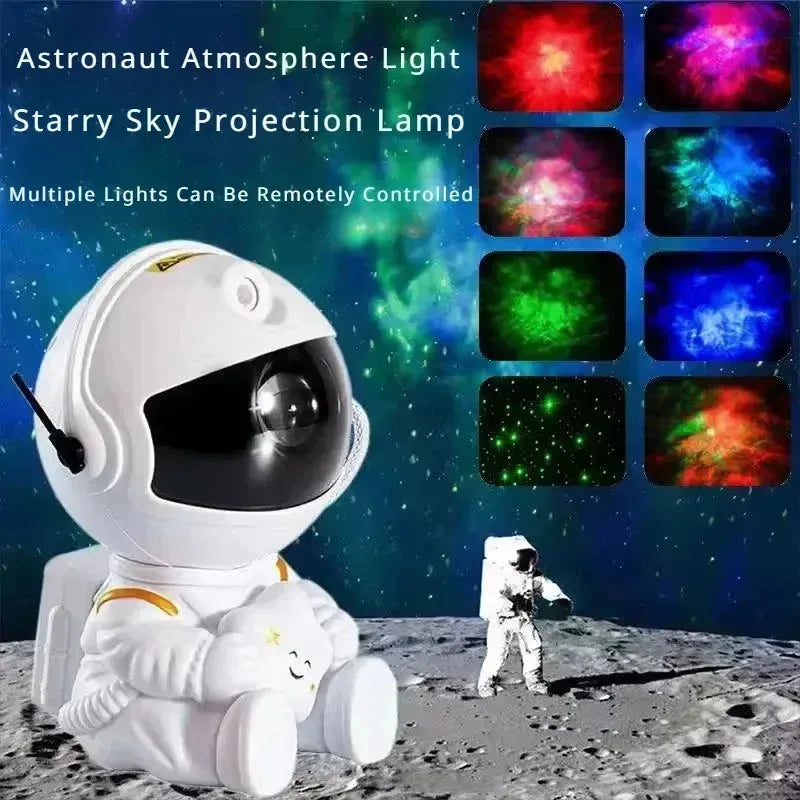 Galaxy Star Projector Starry Sky Night Glow Astronaut Projection Light Home Decoration Bedroom Christmas Children's Gifts